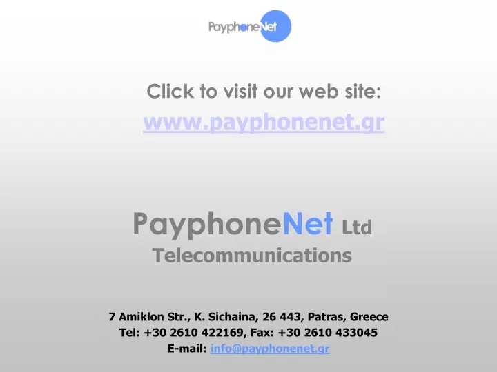 payphone net ltd telecommunications