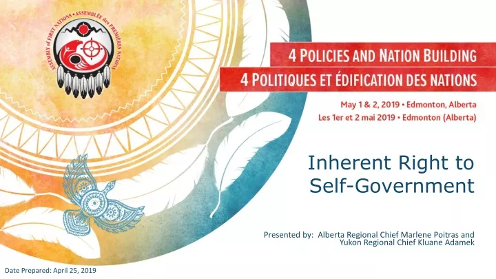 inherent right to self government