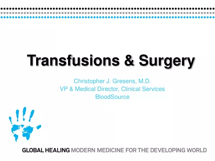 transfusions surgery
