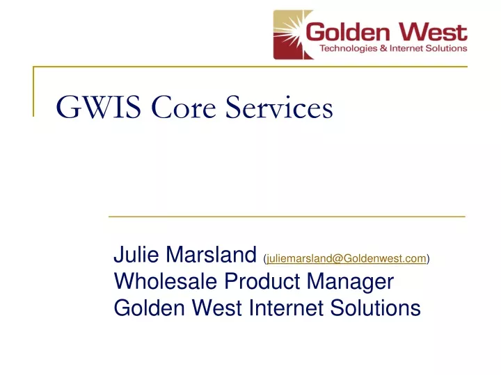 gwis core services