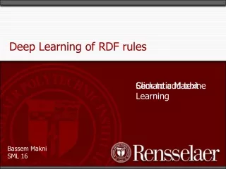 Deep Learning of RDF rules