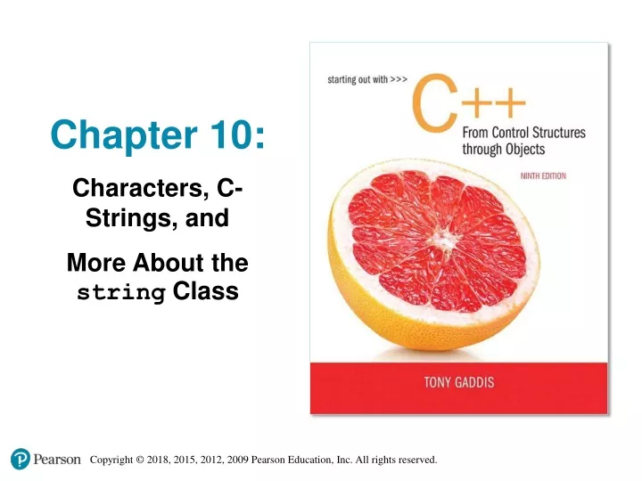 chapter 10 characters c strings and more about