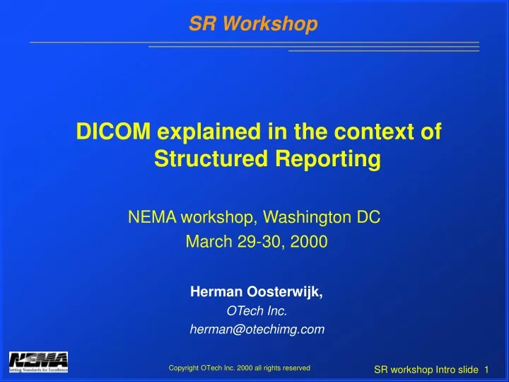 dicom explained in the context of structured