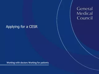 Applying for a CESR