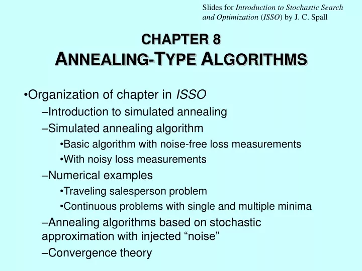 chapter 8 a nnealing t ype a lgorithms