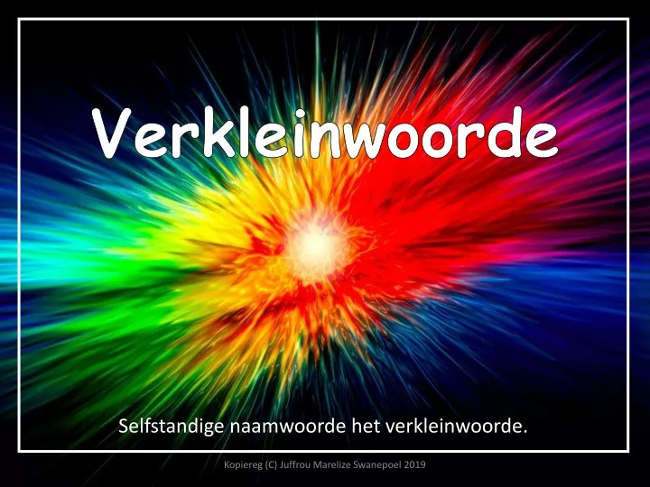 verkleinwoorde