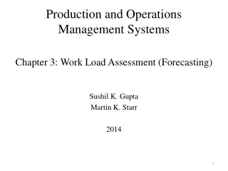 Production and Operations Management Systems