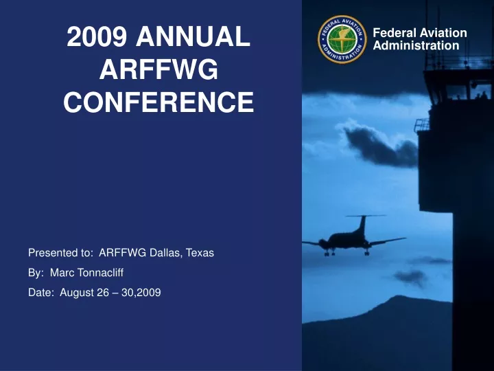 2009 annual arffwg conference