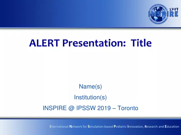 alert presentation title