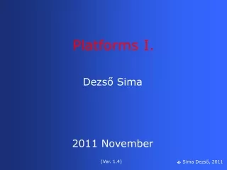 Dezső  Sima 20 11 November