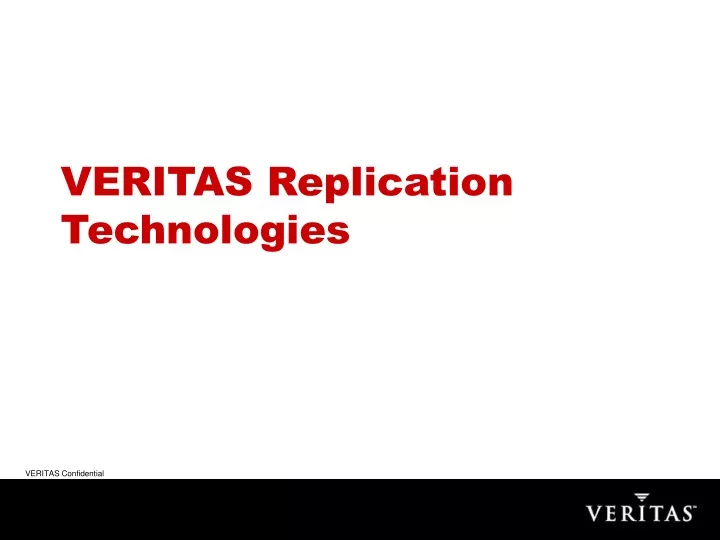 veritas replication technologies