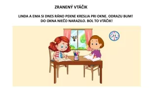 ZRANENÝ VTÁČIK