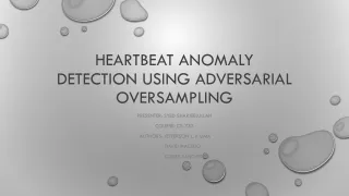 HEARTbeat  anomaly detection using adversarial oversampling
