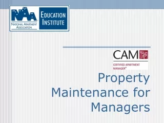 Property Maintenance for Managers