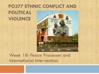 PO377 Ethnic Conflict and Political  Violence