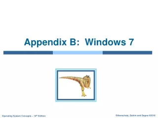Appendix B:  Windows 7