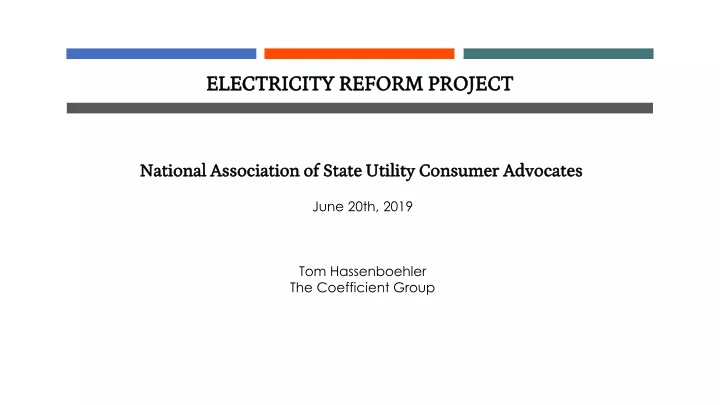 electricity reform project