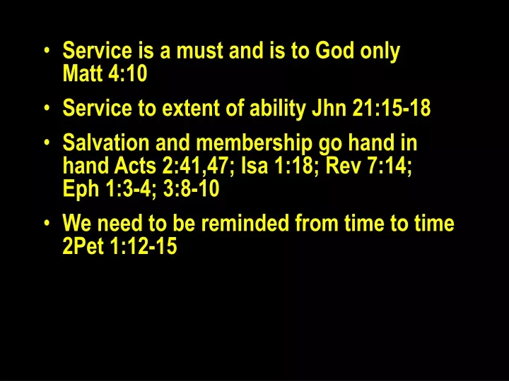 service is a must and is to god only matt