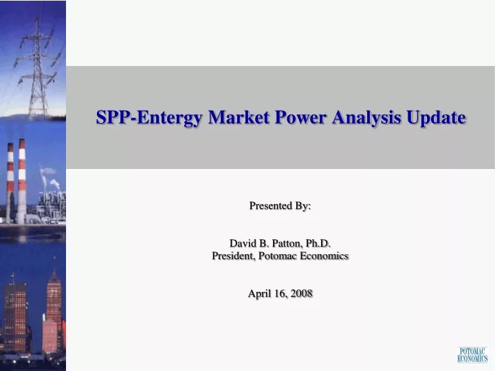 spp entergy market power analysis update