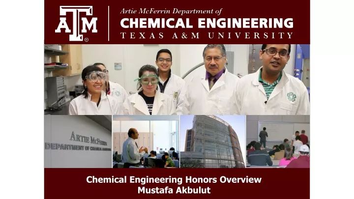 chemical engineering honors overview mustafa