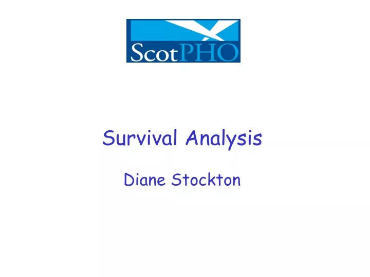 survival analysis diane stockton