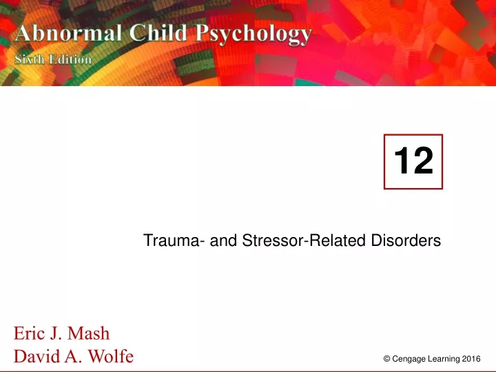 trauma and stressor related disorders