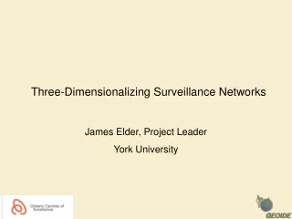 Three-Dimensionalizing Surveillance Networks