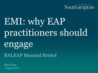 EMI: why EAP practitioners should engage
