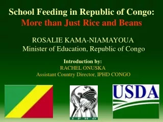 School Feeding in Republic of Congo:  More than Just Rice and Beans