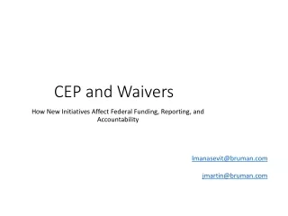 CEP and Waivers