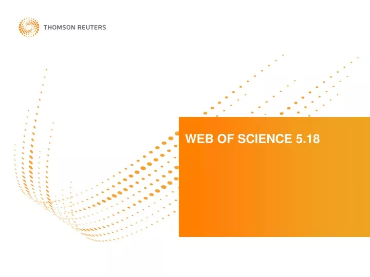 web of science 5 18