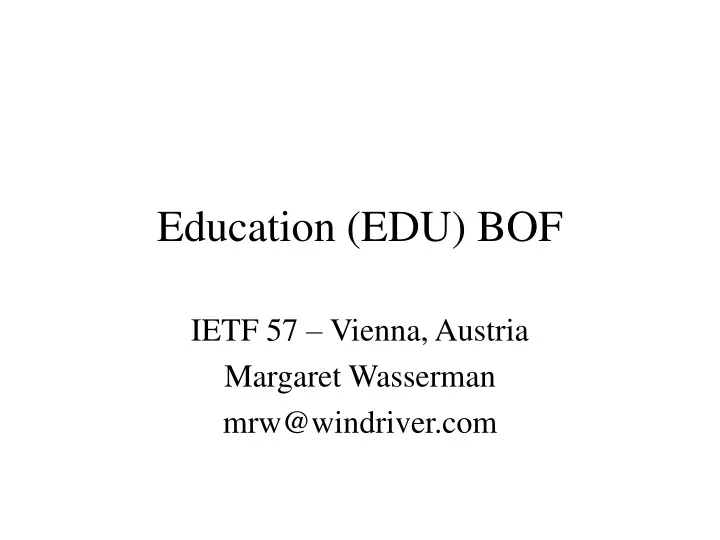 education edu bof