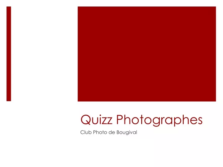 quizz photographes