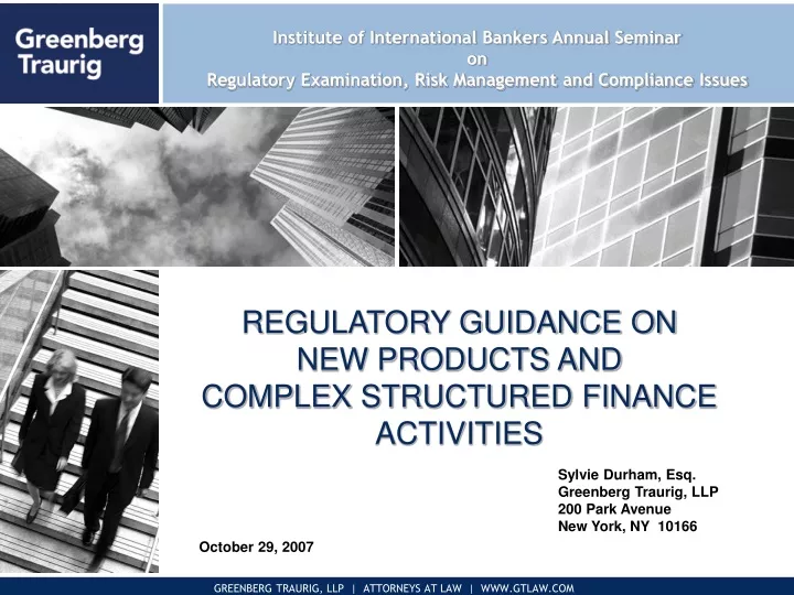 institute of international bankers annual seminar