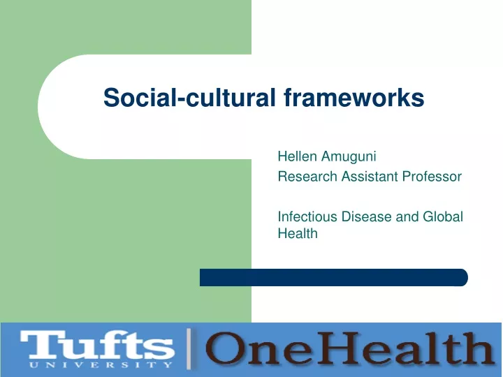 social cultural frameworks