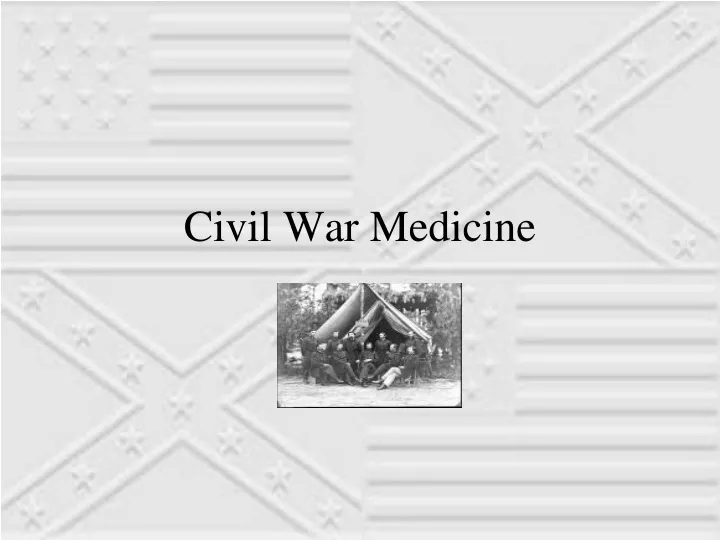 civil war medicine