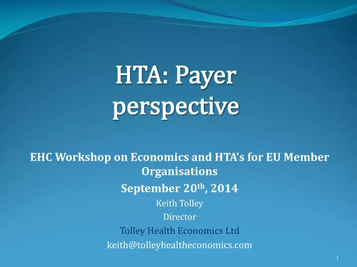 hta payer perspective