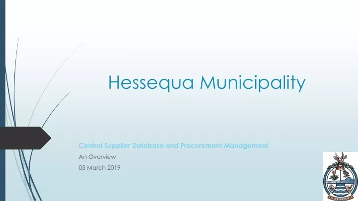 hessequa municipality