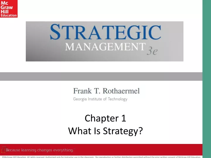 chapter 1 what is strategy