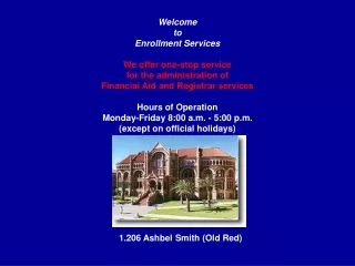 Welcome to Enrollment Services