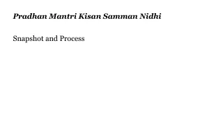 Pradhan  Mantri Kisan Samman Nidhi