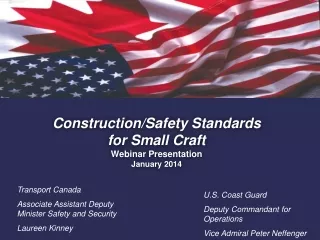 Construction/Safety Standards for Small Craft Webinar Presentation  January 2014