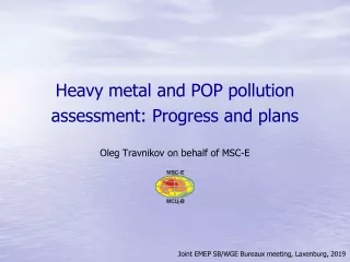Heavy metal and POP pollution assessment: Progress and plans