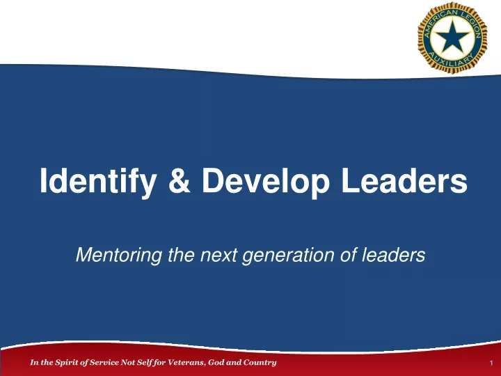 identify develop leaders