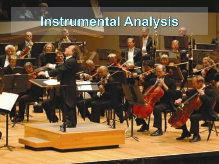 instrumental analysis