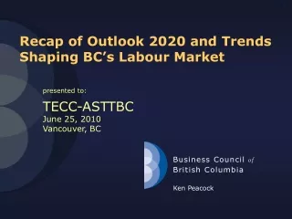 Recap of Outlook 2020 and Trends Shaping BC’s Labour Market