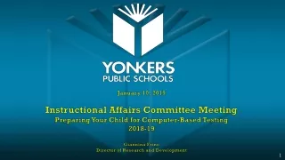 January  10, 2019 Instructional Affairs Committee Meeting