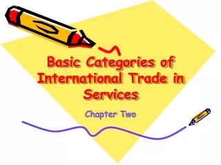 Basic Categories of International Trade in Services