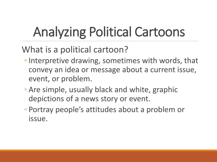 analyzing political cartoons