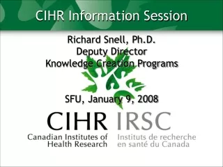 CIHR Information Session